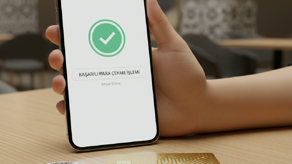 Milyar çekim talebi süreçlerinde mobil kullanım deneyimi oldukça rahattır.